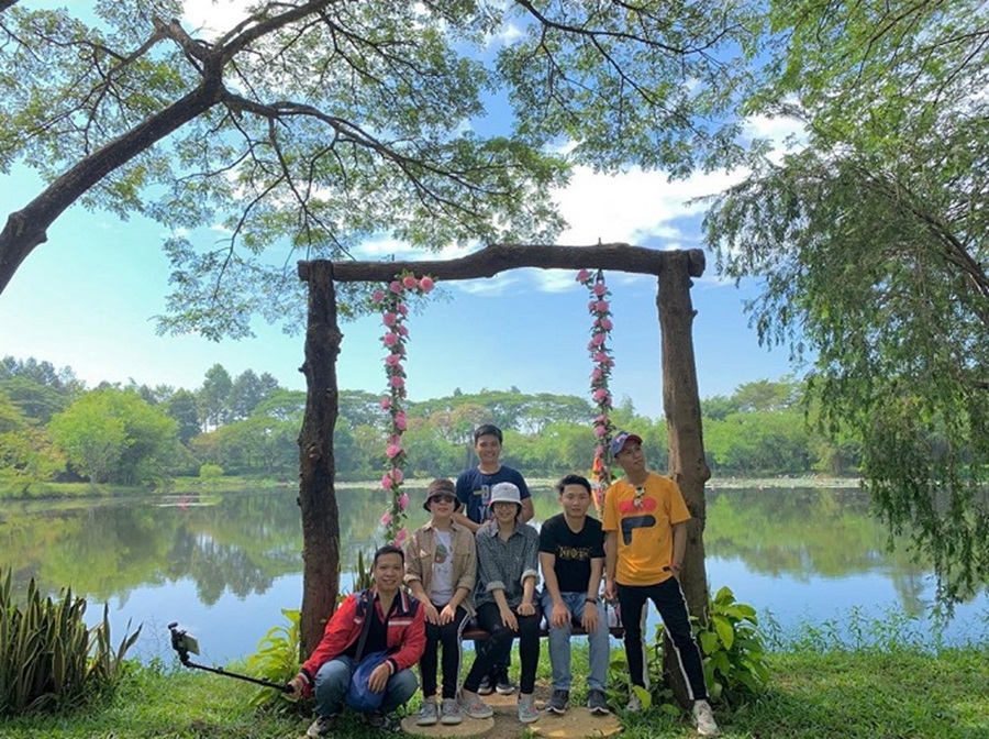 Thác Giang Điền ngày Tết